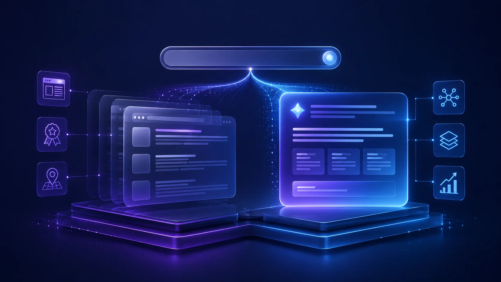 Évolution de la visibilité en ligne entre résultats SEO et réponses générées par l’intelligence artificielle